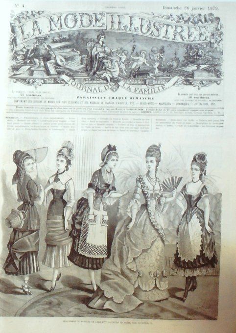 Journal Mode illustrée 1879 #  4 Travestissements filles