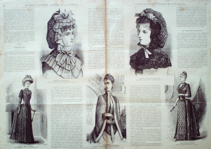 Journal Mode illustrée 1889 #  4 Travestissements enfants