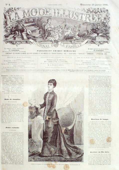 Journal Mode illustrée 1880 #  4 Chapeau jockey - Copie