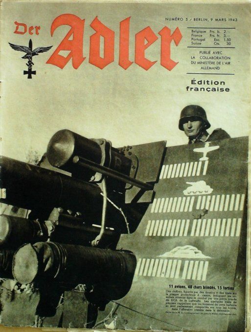 Revue Der Adler Ww2 1943 #  5 