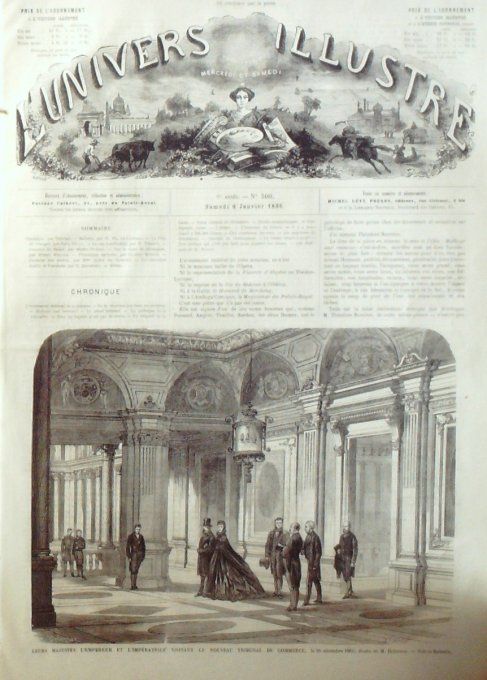 L'Univers illustré 1866 # 500 Jerusalem Cavalier Angleterre Cap Land's-End Comté Cornouailles