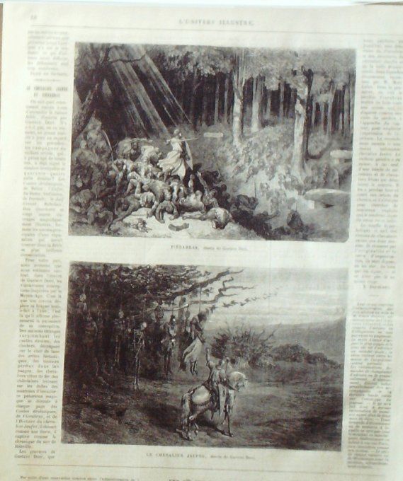 L'Univers illustré 1866 # 500 Jerusalem Cavalier Angleterre Cap Land's-End Comté Cornouailles