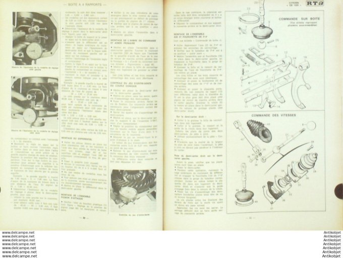 Revue Technique Automobile Citroën Gs 1220 Renault 8 1100 cm3  #325