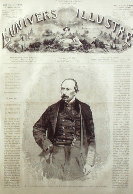 L'Univers illustré 1866 # 506 Chine Pékin Jersey château Montorgueil Fonnard 