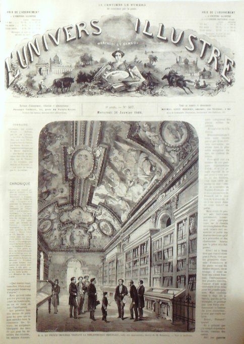 L'Univers illustré 1866 # 507 Portugal Madère Marseille 13) Suisse Berne Angleterre Chelsea