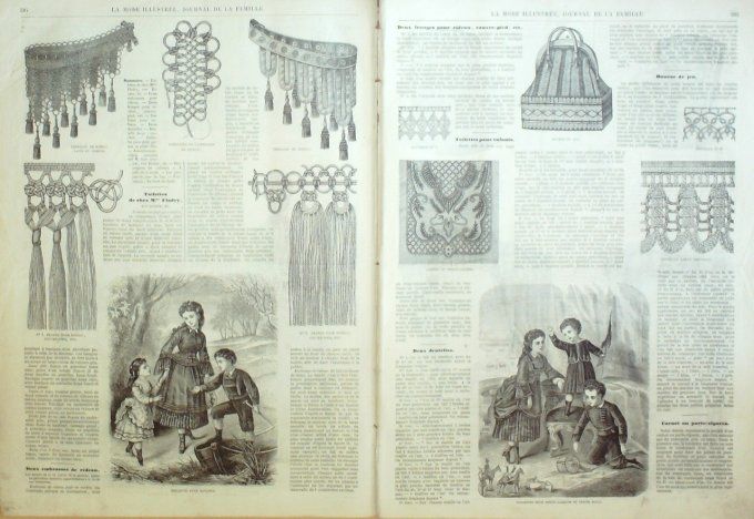 Journal Mode illustrée 1871 # 50 Toilettes d'intérieur