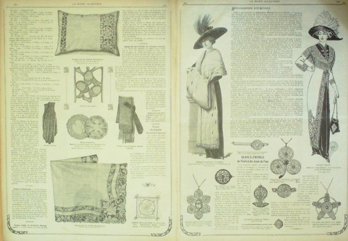 Journal Mode illustrée 1911 # 50 Jupe corsets toilettes féminines