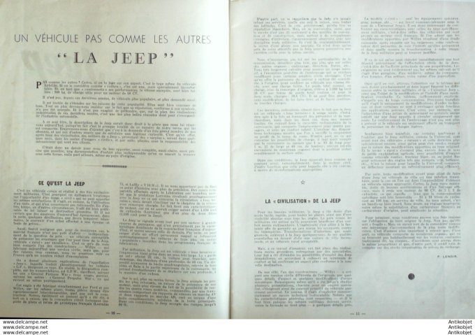 Revue Technique Automobile Jeep N 48#1947