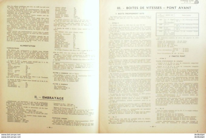 Revue Technique Automobile Panhard Dyna Z & PL 17 Peugeot 404 172#1960