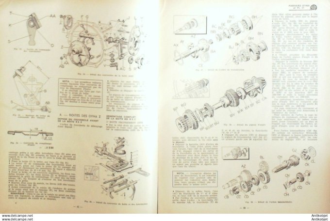 Revue Technique Automobile Panhard Dyna Z & PL 17 Peugeot 404 172#1960