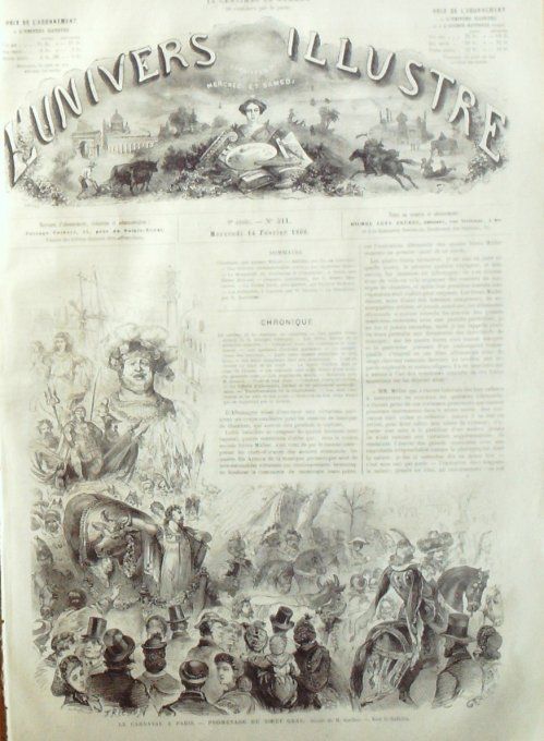 L'Univers illustré 1866 # 511 Groenland Godthaab Fiskerness Japon Yokohama Canada Quebec Dives 