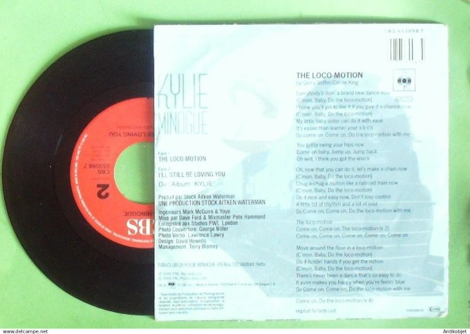 Minogue Kylie 45T SP The locomotion 1988