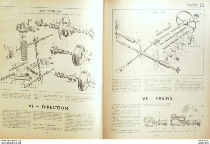 Revue Technique Automobile Mga 1500-1600 et Twin Cam Perkins 168#1960