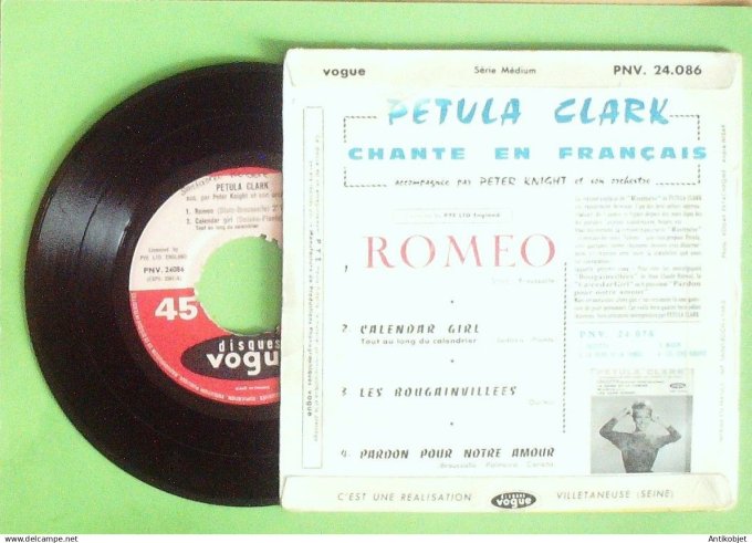 Clark Petula 45T EP Roméo 1961