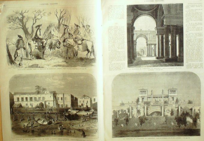 L'Univers illustré 1866 # 518 Zanzibar Chine Kiang-Nan Allemagne Postdam Orangerie Sans-Souci 