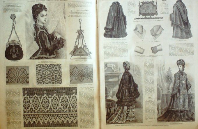 Journal Mode illustrée 1875 # 51 Robes en faye & tarlatane