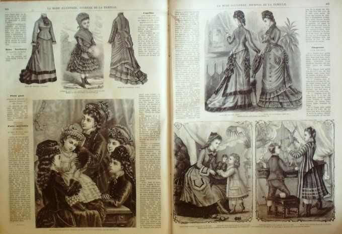 Journal Mode illustrée 1875 # 51 Robes en faye & tarlatane