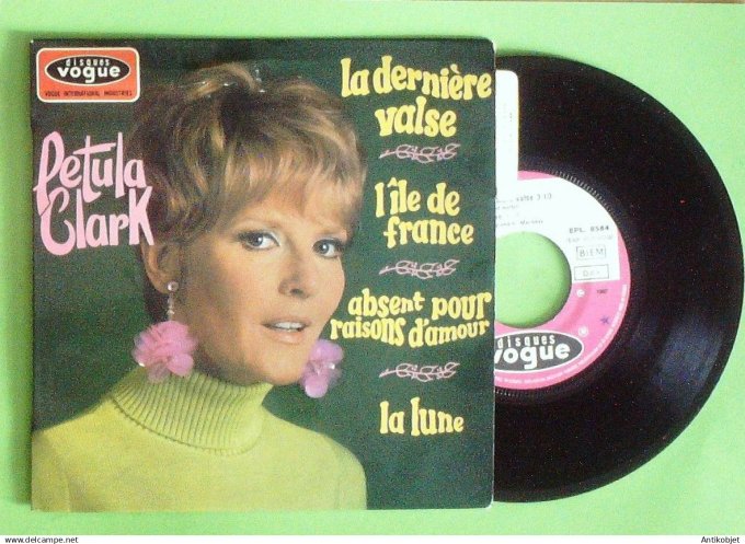 Clark Petula 45T EP La dernière valse (languette) 1967