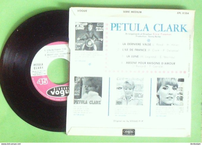 Clark Petula 45T EP La dernière valse (languette) 1967