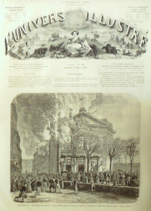 L'Univers illustré 1866 # 522 Brest (29) Grèce Athènes Tyrol Zilles cabaret Australie moutons élevag