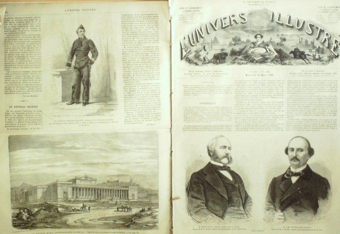 L'Univers illustré 1866 # 522 Brest (29) Grèce Athènes Tyrol Zilles cabaret Australie moutons élevag