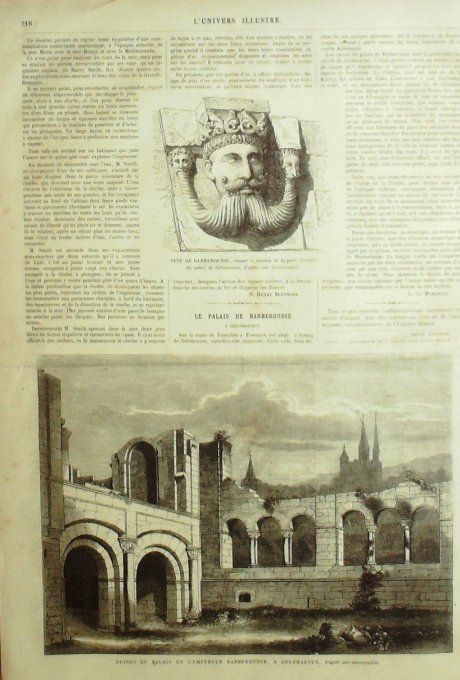 L'Univers illustré 1866 # 525 Allemagne Gelnhausen Hongrie Liptau Pérou Callao  