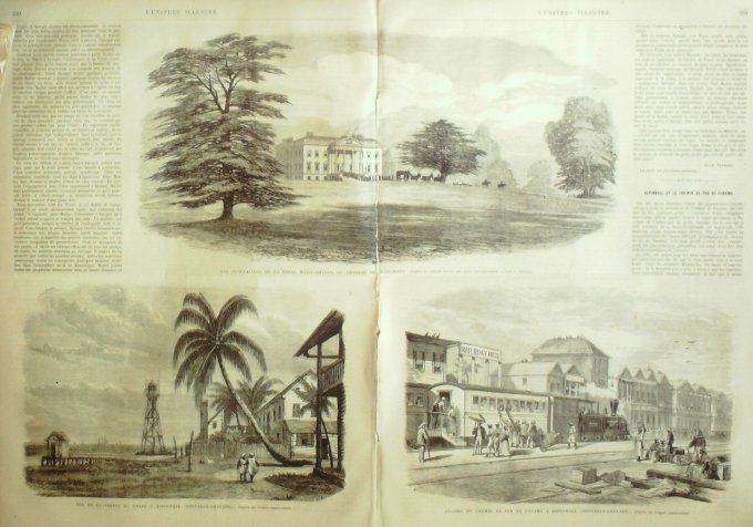 L'Univers illustré 1866 # 526 Mexique guerilla Regules Panama Aspinwall Pays-Bas Claremont 