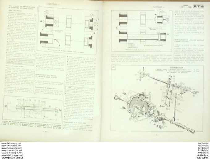 Revue Technique Automobile Citroën SM 1972/1975 Volvo 66 Simca 1307/1308  #355