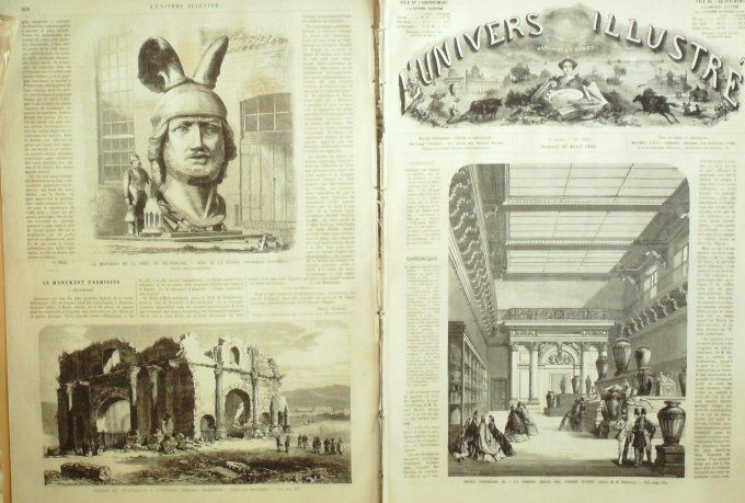 L'Univers illustré 1866 # 529 Algérie Lambessa Pretirium Allemagne île Rugen Arcona