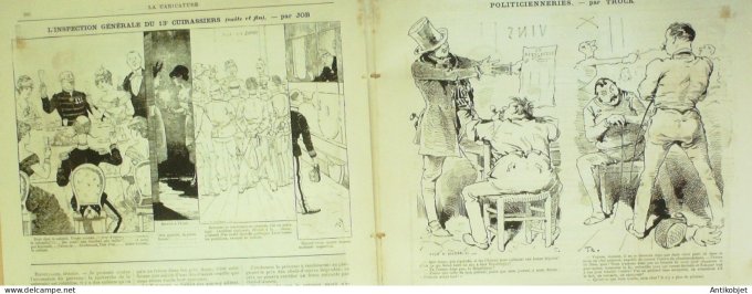 La Caricature 1883 n°205 Vengeance de Mr Prudhomme Mobilier Loys Invisibles Sorel Job