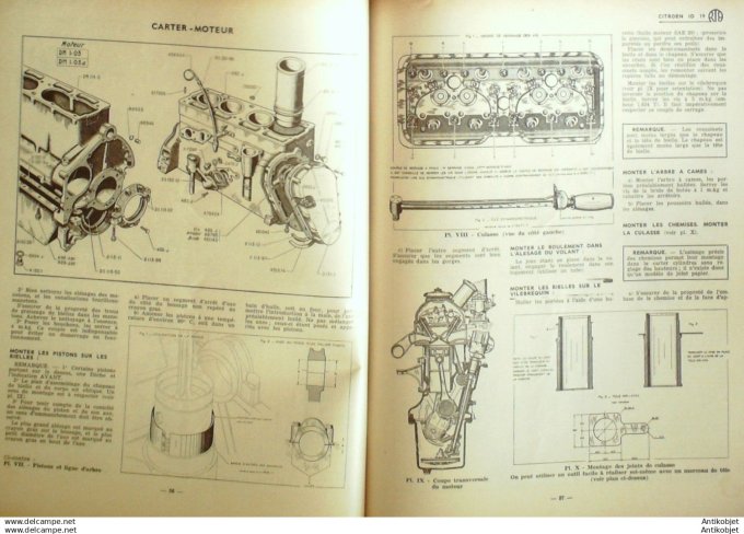 Revue Technique Automobile Citroën ID 19 coupe-circuit Scintex T100 156#1959