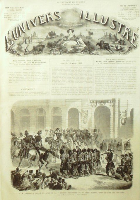 L'Univers illustré 1866 # 532 Algérie El-Kantara Epsom courses hippiques Hongrie Pesth