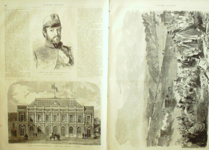 L'Univers illustré 1866 # 532 Algérie El-Kantara Epsom courses hippiques Hongrie Pesth