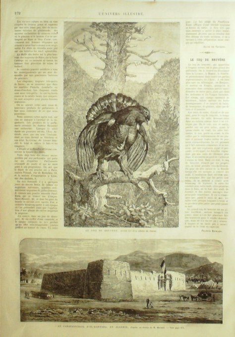 L'Univers illustré 1866 # 532 Algérie El-Kantara Epsom courses hippiques Hongrie Pesth