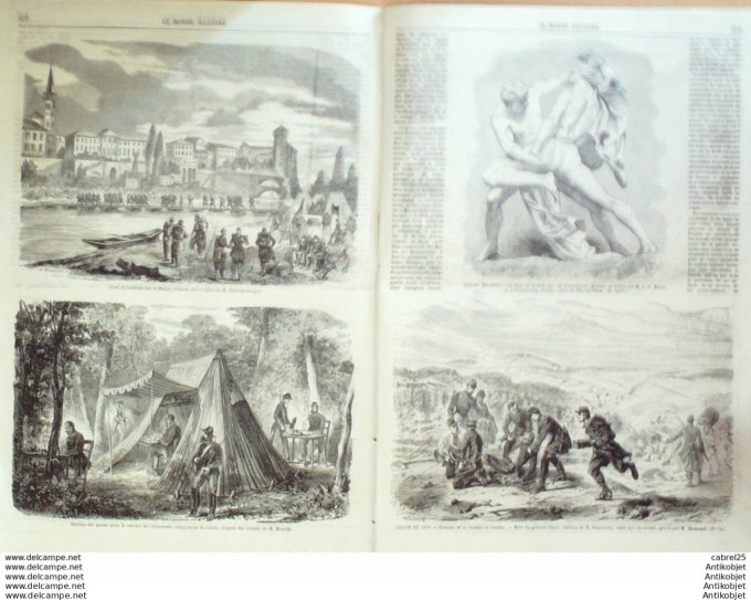 Le Monde illustré 1860 n°184 Liban Beytrouth Chine Tche-Fou Pays-Bas Amsterdam Italie Maddaloni Sant