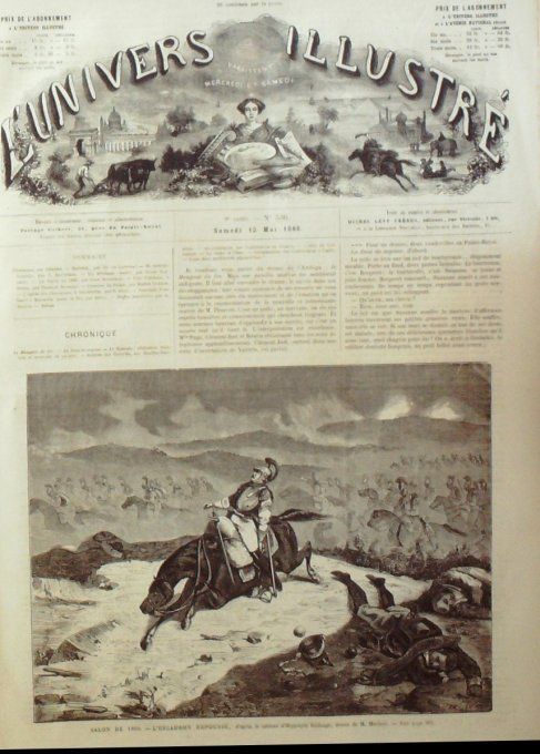 L'Univers illustré 1866 # 536 Suède Stockolm Algérie Batna Antonio Scialoja