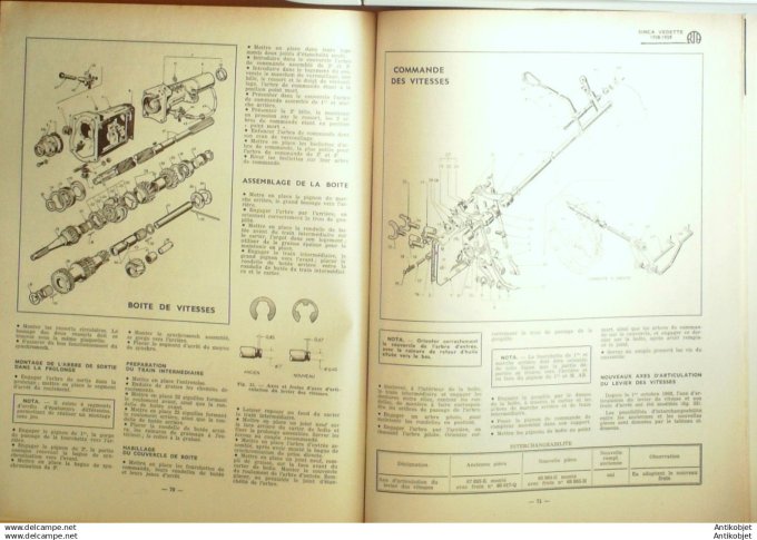 Revue Technique Automobile Simca Vedette régulateur Crouzet-Sebem 158#1959