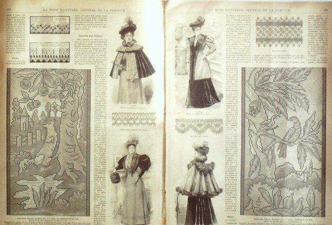 Journal Mode illustrée 1893 # 53 Costumes du XVIème S