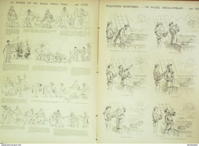 La Caricature 1885 n°311 Soir de première Job Sorel Henri Pagat Loys Gino