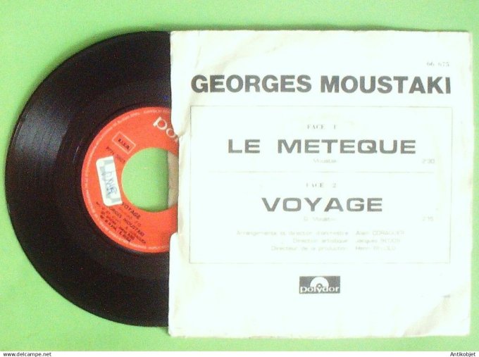 Moustaki Georges 45T SP Le Métèque 1969