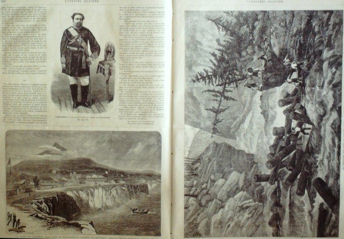 L'Univers illustré 1866 # 543 Strasbourg (67) Canada Bucherons Brésil Fernando de Noronha (île)