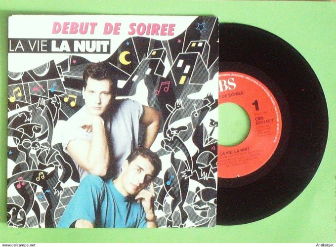 Début de soirée 45T SP La vie la nuit 1988