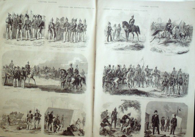 L'Univers illustré 1866 # 546 Pologne Varsovie Italie Dalmatie Zara Armée Prusienne