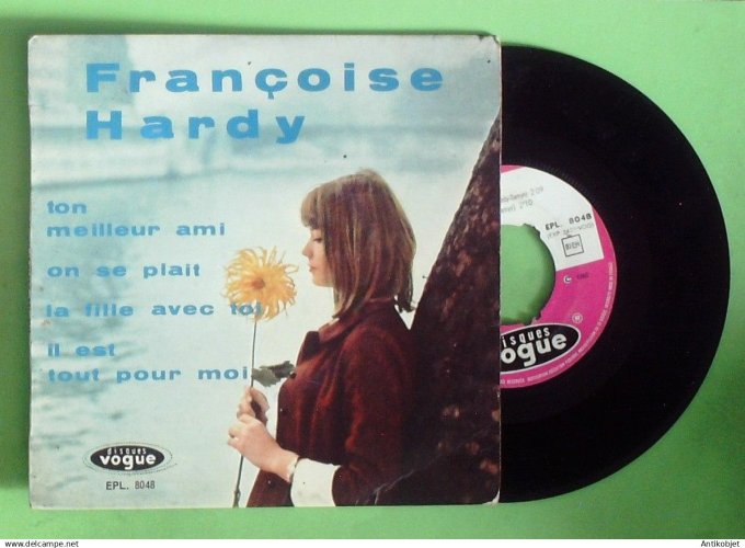 Hardy françoise 45T EP Ton meilleur ami (languette) 1962