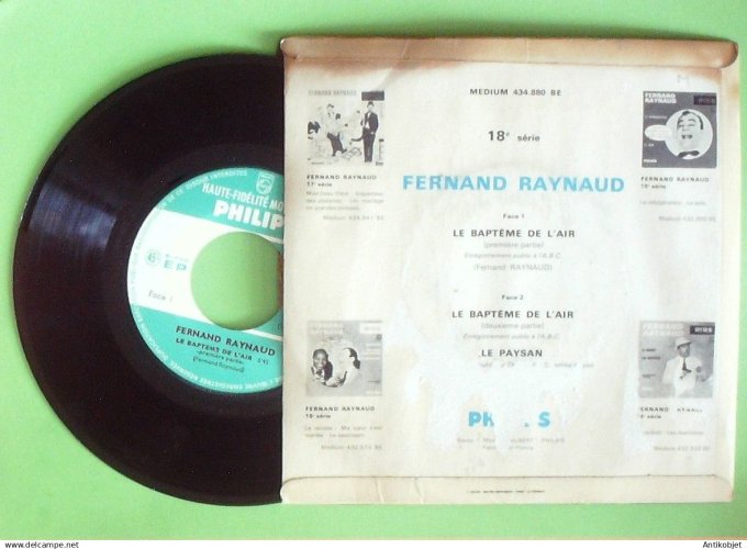 Raynaud Fernand 45T EP Le Baptême de l'air 1964