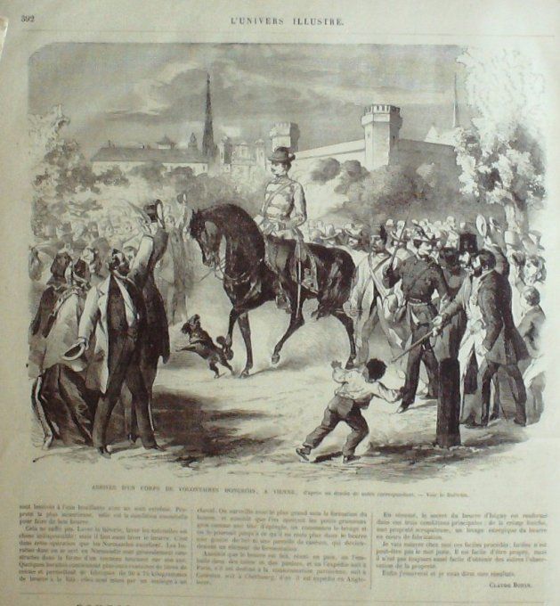 L'Univers illustré 1866 # 547 Autriche Vienne Armée Italie Lombardie Armée 