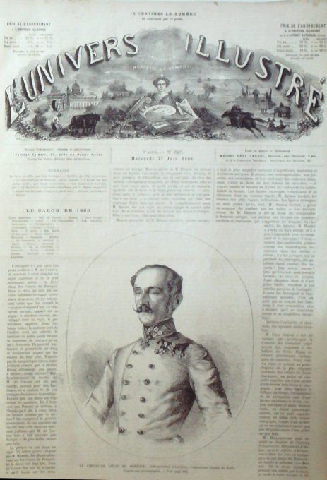 L'Univers illustré 1866 # 549 Italie Lombardie Bresclin Autriche Insbruck Radetzky