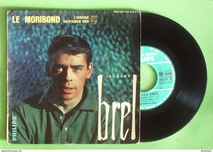 Brel Jacques 45T EP Le Moribond 1961