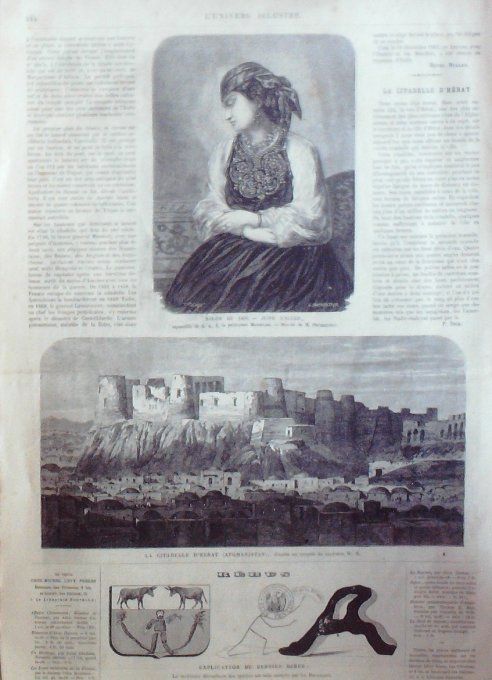 L'Univers illustré 1866 # 550 Italie Vérone Ancone Afghanistan Hérat Allemagne Munich