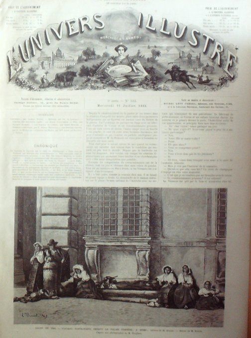 L'Univers illustré 1866 # 553 Irlande sorcier 	Philippines Pola Monténégro Cattaro 